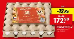 Lidl ČERSTVÁ VEJCE „M“ podestýlkový chov, 30 ks nabídka