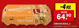 Lidl ČERSTVÁ VEJCE „L“ podestýlkový chov, 10 ks nabídka