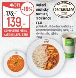 Globus Kuřecí nudličky samuraj s dušenou rýží nabídka