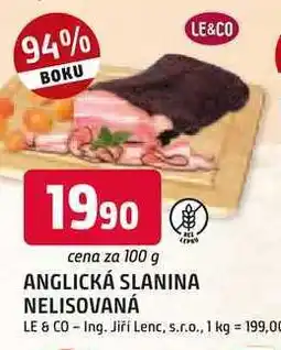Trefa ANGLICKÁ SLANINA NELISOVANÁ 100g nabídka