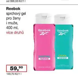 Ráj drogerie Reebok sprchový gel pro ženy i muže, 400 ml, více druhů nabídka