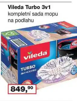 Ráj drogerie Vileda Turbo 3v1 kompletní sada mopu na podlahu nabídka