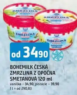 Trefa BOHEMILK ČESKÁ ZMRZLINA Z OPOČNA SMETANOVÁ 120 ml nabídka