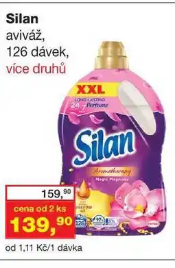 Ráj drogerie Silan aviváž, 126 dávek, více druhů nabídka