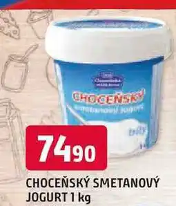 Trefa CHOCEŇSKÝ SMETANOVÝ JOGURT 1 kg nabídka