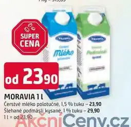 Trefa MORAVIA 1l Šlehané podmȧsli kysané, 1% tuku nabídka