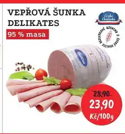 RABBIT řeznictví VEPŘOVÁ ŠUNKA DELIKATES 100g nabídka