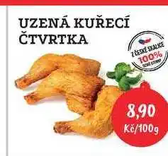 RABBIT řeznictví UZENÁ KUŘECÍ ČTVRTKA 100g nabídka
