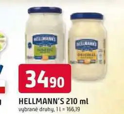 Trefa Hellmann's tatarská omáčka, majonéza 210ml, vybrané druhy nabídka