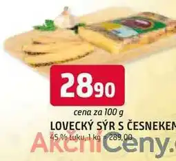 Trefa LOVECKÝ SÝR S ČESNEKEN 45% tuku, 100g nabídka
