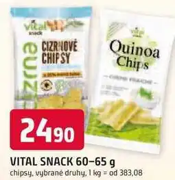 Trefa VITAL SNACK 60-65 g chipsy nabídka
