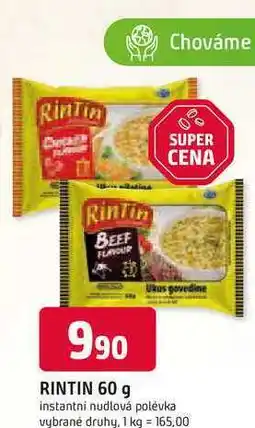 Trefa RINTIN 60 g instantni nudlová polévka vybrané druhy nabídka