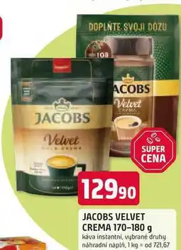 Trefa JACOBS VELVET CREMA 170-180 g nabídka