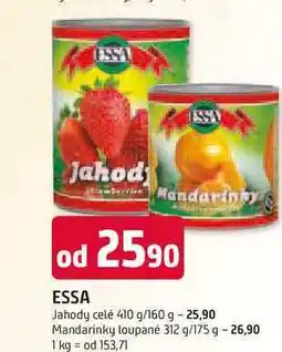 Trefa ESSA Mandarinky loupané 312 g/175 g nabídka