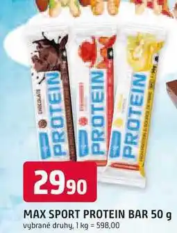 Trefa MAX SPORT PROTEIN BAR 50 g nabídka