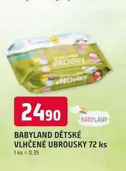 Trefa BABYLAND VLHČENÉ UBROUSKY 72 ks nabídka