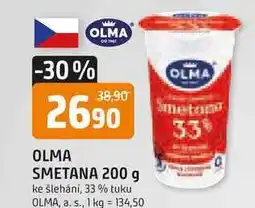 Trefa OLMA SMETANA 200 g ke šlehání, 33% tuku nabídka