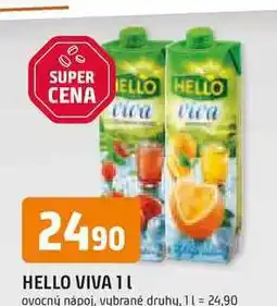 Trefa HELLO VIVA 1l ovocný nápoj, vybrané druhy nabídka