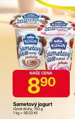 Hruška KUNÍN Sametový jogurt různé druhy, 150 g nabídka