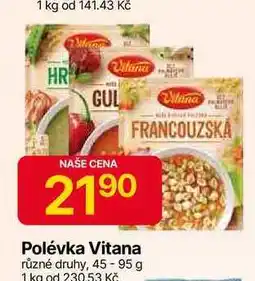 Hruška Polévka Vitana různé druhy, 45-95 g nabídka