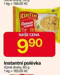 Hruška Rintin polévka Instantní různé druhy, 60 g nabídka