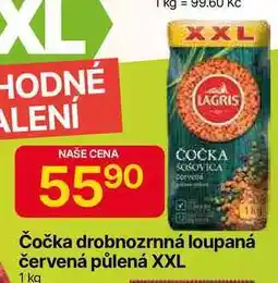 Hruška LAGRIS Čočka drobnozrnná loupaná červená půlená XXL 1 kg nabídka
