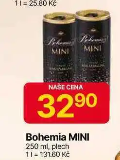 Hruška Bohemia MINI 250 ml, plech nabídka