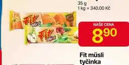 Hruška Fit Fruit Müsli tyčinka 30g, vybrané druhy nabídka