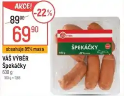 Globus VÁŠ VÝBĚR Špekáčky nabídka