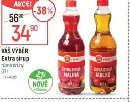Globus VÁŠ VÝBĚR Extra sirup nabídka
