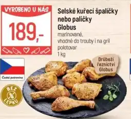 Globus Selské kuřecí špalíčky nebo paličky Globus nabídka