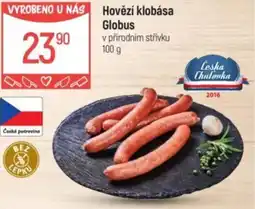 Globus Hovězí klobása Globus nabídka
