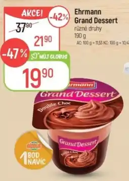 Globus Ehrmann Grand Dessert nabídka