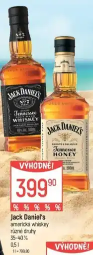 Globus JACK DANIEL'S nabídka