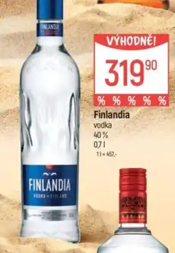 Globus FINLANDIA vodka nabídka