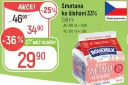 Globus Smetana ke šlehání 33% nabídka
