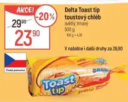 Globus Delta Toast tip toustový chléb nabídka