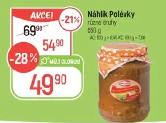 Globus Náhlík Polévky nabídka