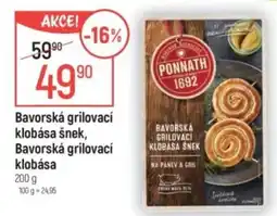 Globus Bavorská grilovací klobása šnek, Bavorská grilovací klobása nabídka