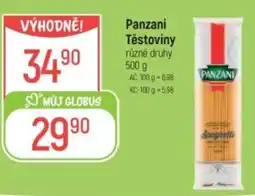 Globus PANZANI Těstoviny nabídka