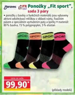 Norma Ponožky „Fit sport“, sada 3 páry nabídka