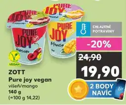 Kaufland ZOTT Pure joy vegan višeň/mango 140 g nabídka