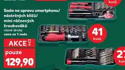 Kaufland Sada na opravu smartphonu/nástrčných klíčů/mini ráčnových šroubováků nabídka