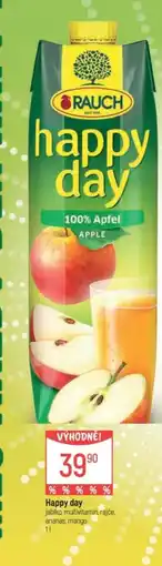 Globus HAPPY DAY jablko, multivitamin, rajče, ananas, mango nabídka