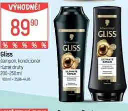 Globus GLISS šampon, kondicionér nabídka