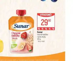 Globus SUNAR ovocná kašička různé druhy nabídka