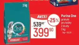 Globus PURINA ONE granule pro kočky 2 druhy nabídka
