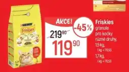 Globus FRISKIES granulepro kočky různé druhy p nabídka