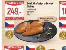 Globus Selský kuřecí prsní steak marinovaný nabídka
