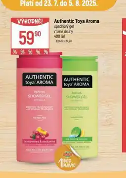 Globus Authentic toya aroma sprchový gel nabídka